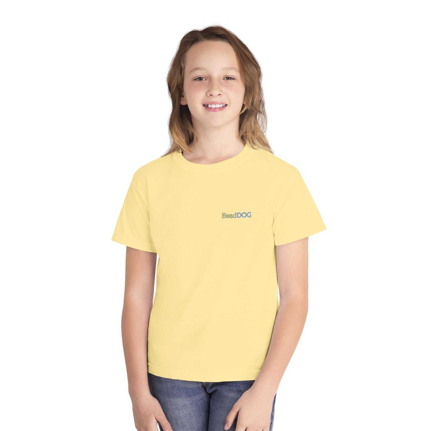 Easter Kid Tee — "Bead Dog" Cute Holiday Graphic