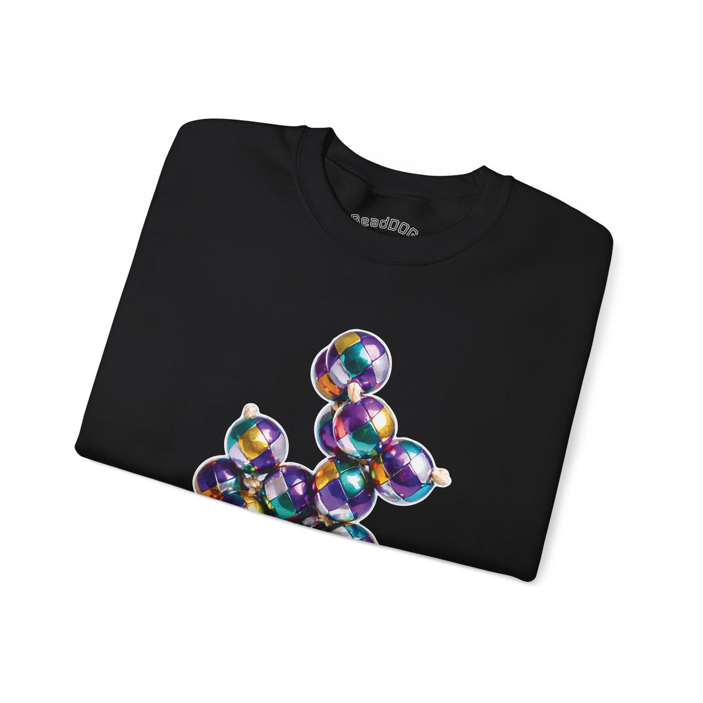 Mardi Gras Harlequin Bead Dog Sweatshirt