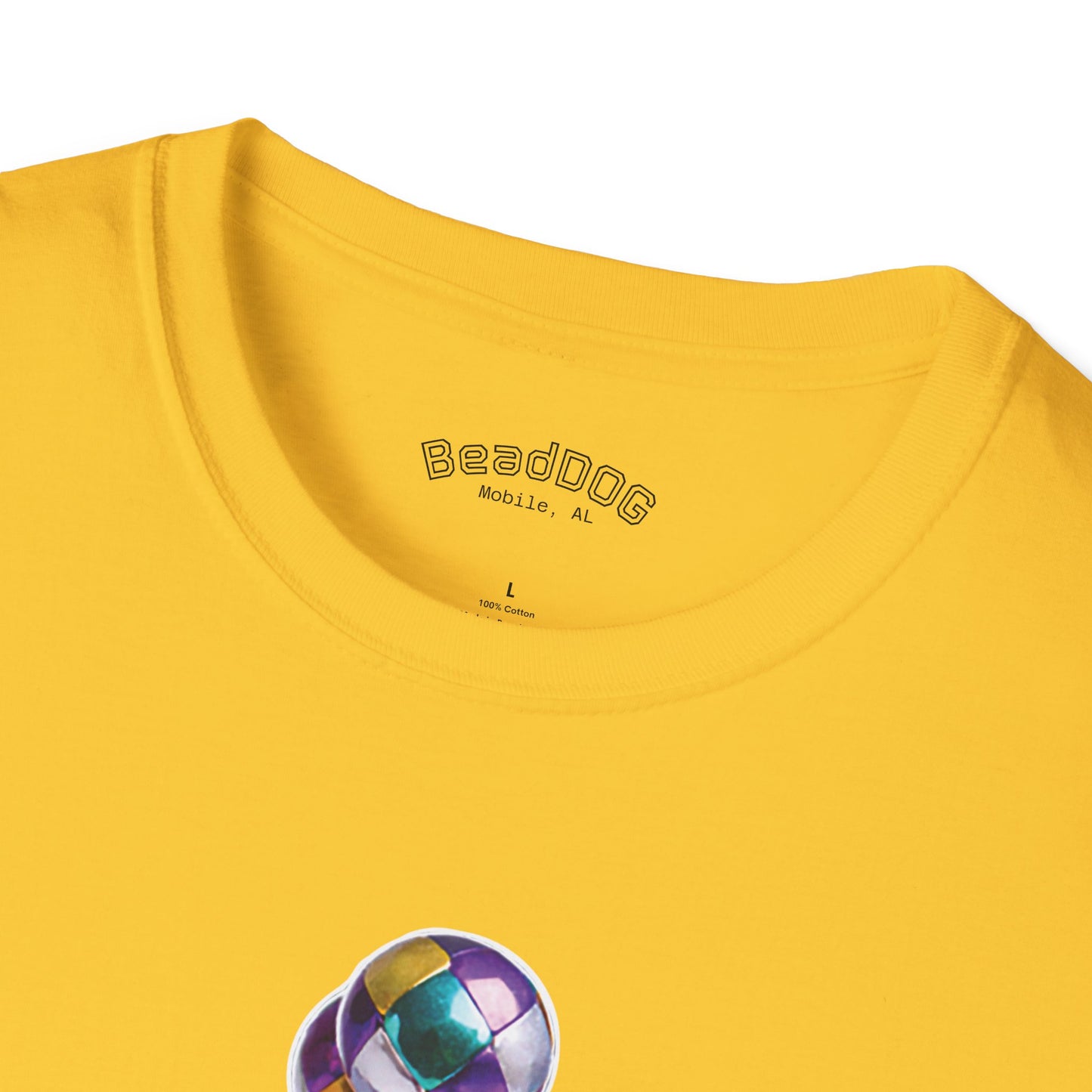 Bead Dog Graphic T-Shirt — Colorful BeadDog Art Tee