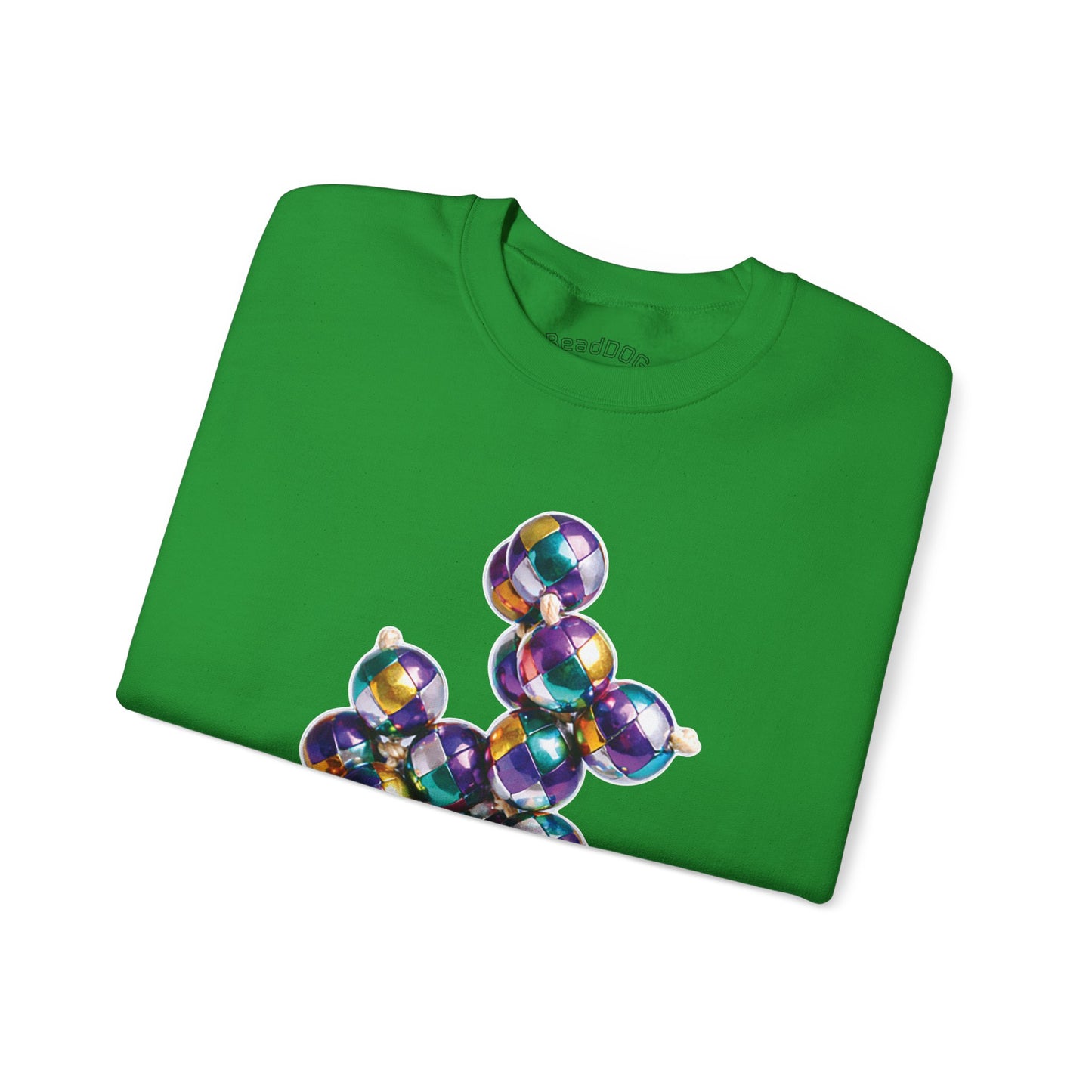 Mardi Gras Harlequin Bead Dog Sweatshirt