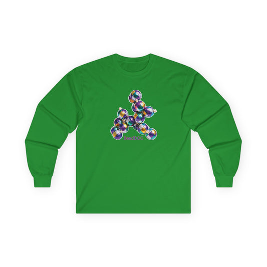 Mardi Gras Harlequin Bead Dog Long Sleeve Tee