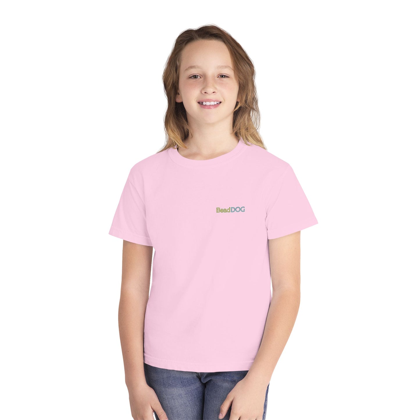 Easter Kid Tee — "Bead Dog" Cute Holiday Graphic