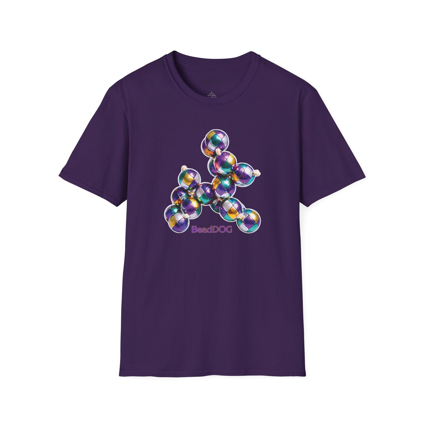 Bead Dog Graphic T-Shirt — Colorful BeadDog Art Tee