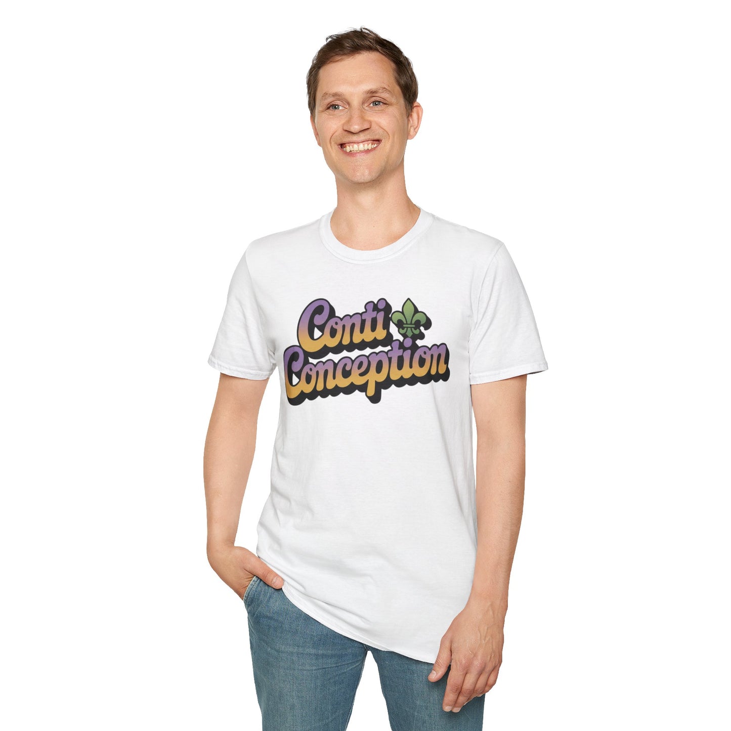 Conti & Conception graphic tee -- Party Corner