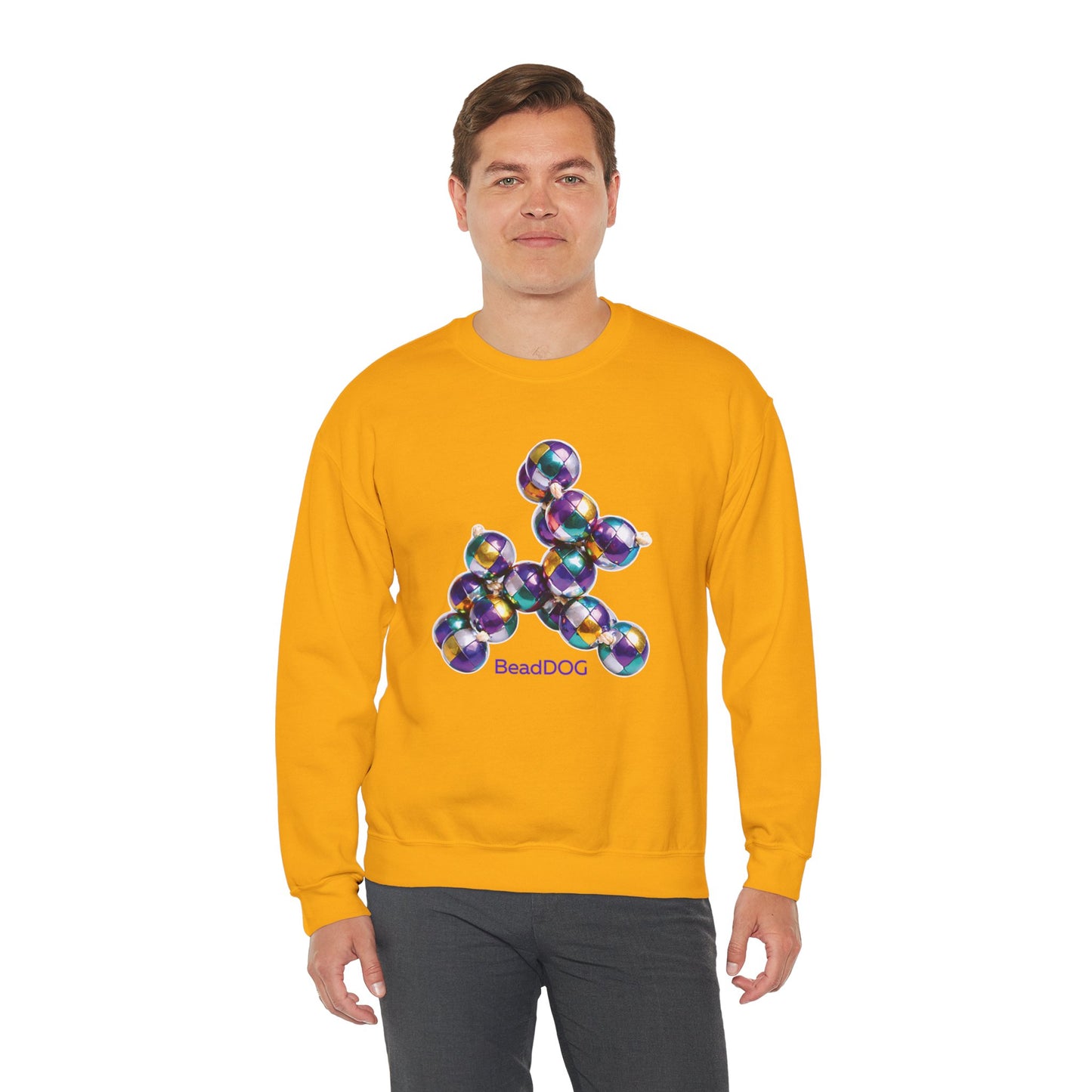 Mardi Gras Harlequin Bead Dog Sweatshirt