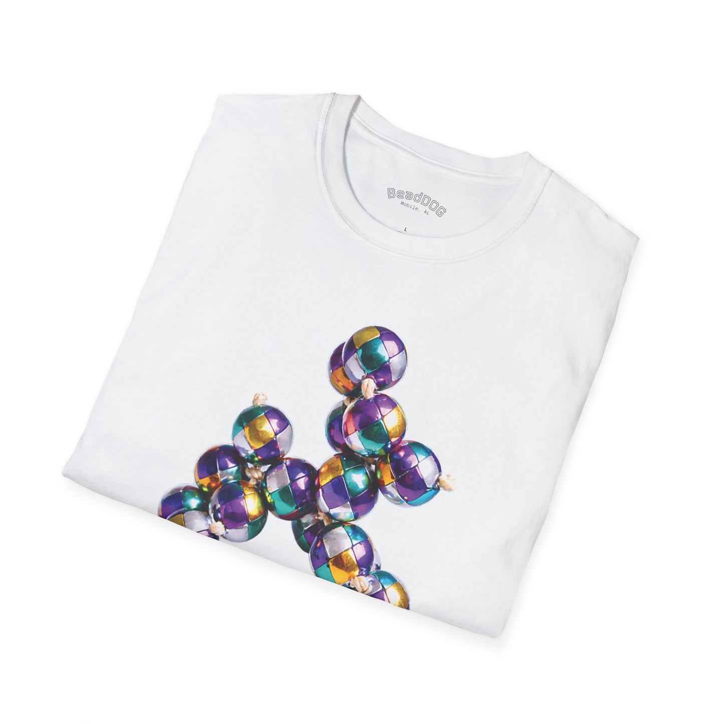 Bead Dog Graphic T-Shirt — Colorful BeadDog Art Tee