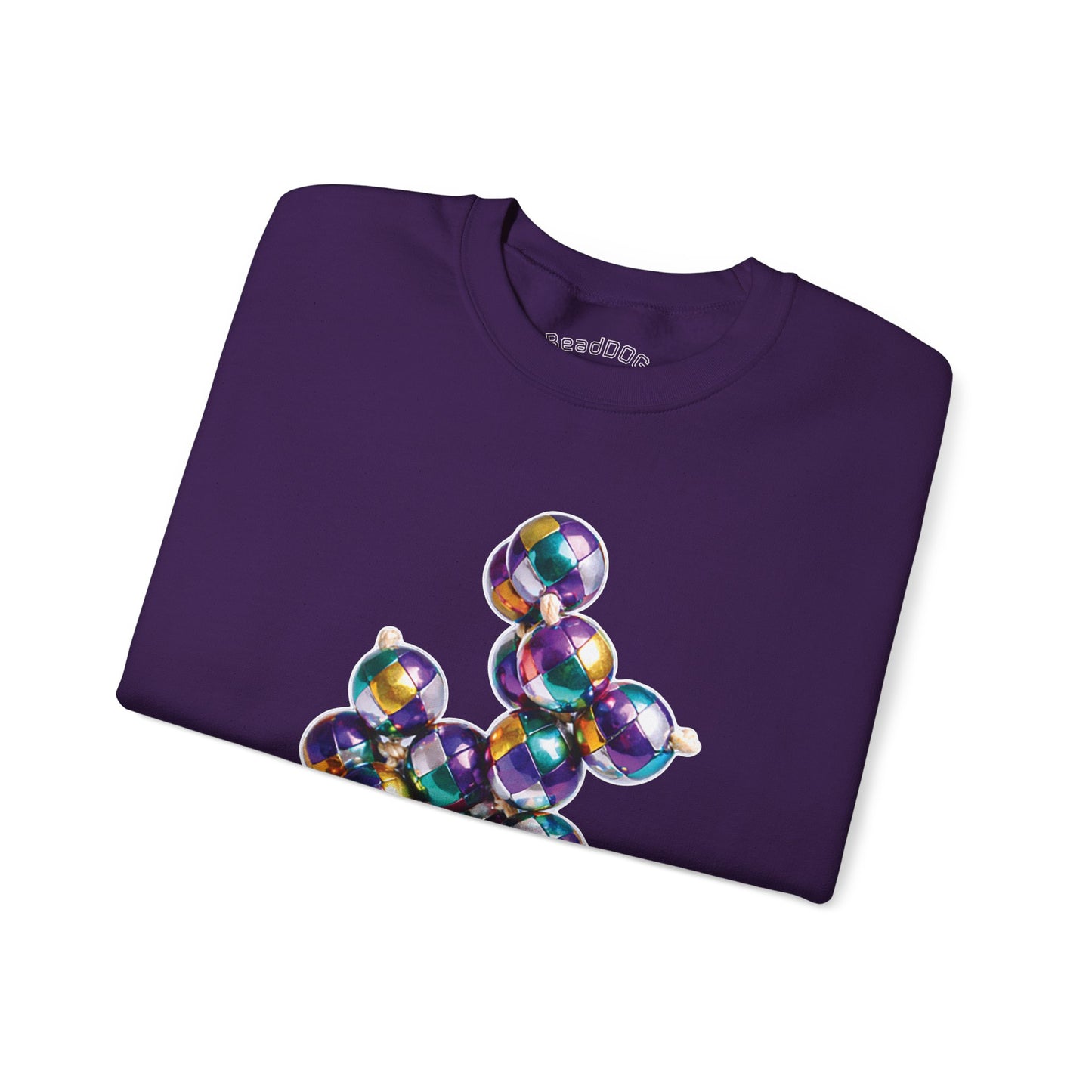 Mardi Gras Harlequin Bead Dog Sweatshirt
