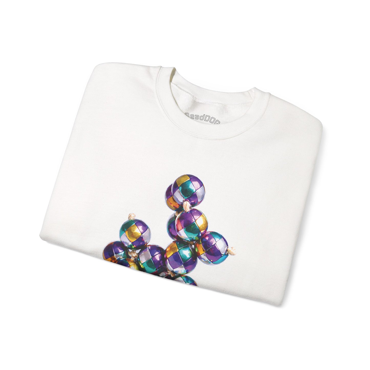 Mardi Gras Harlequin Bead Dog Sweatshirt