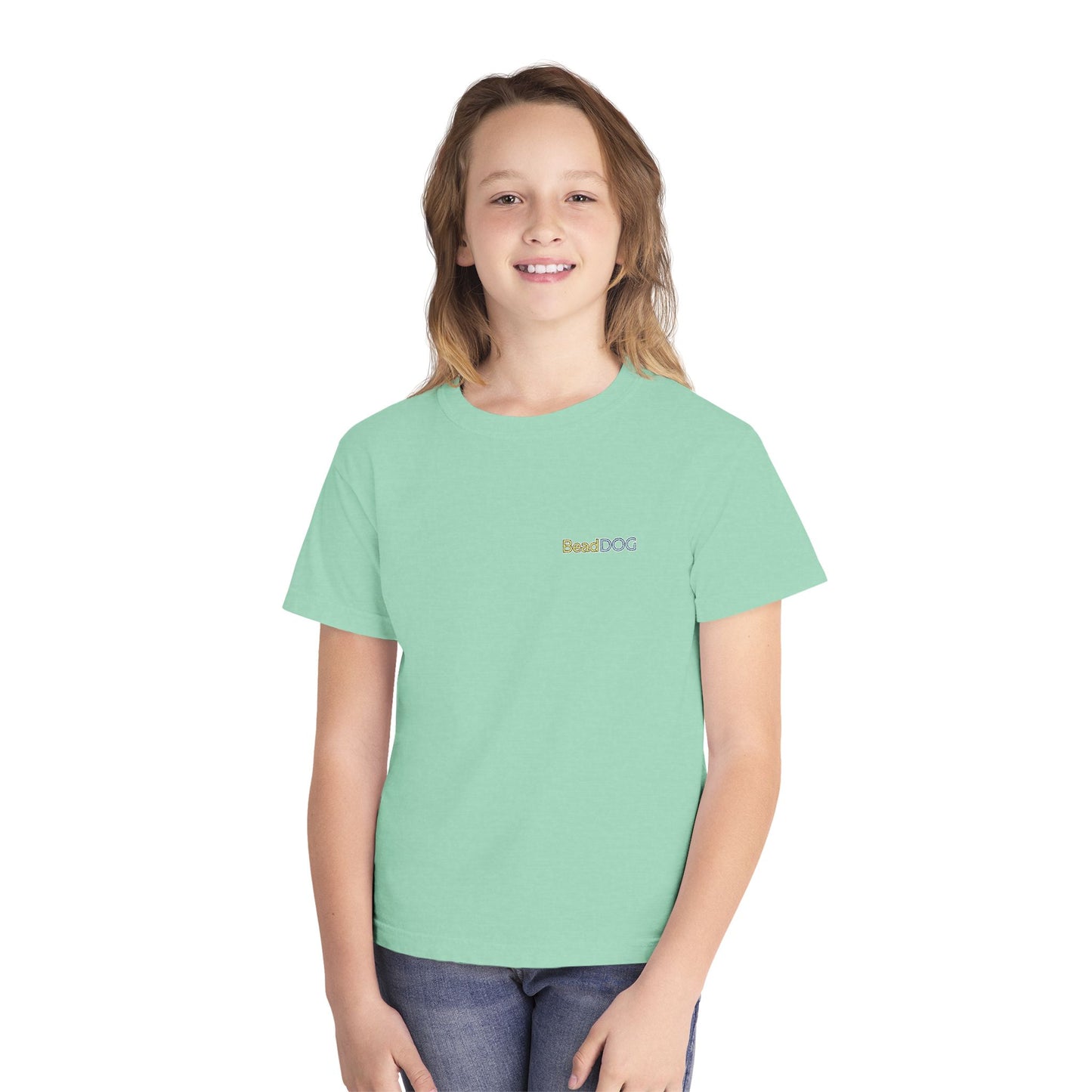 Easter Kid Tee — "Bead Dog" Cute Holiday Graphic