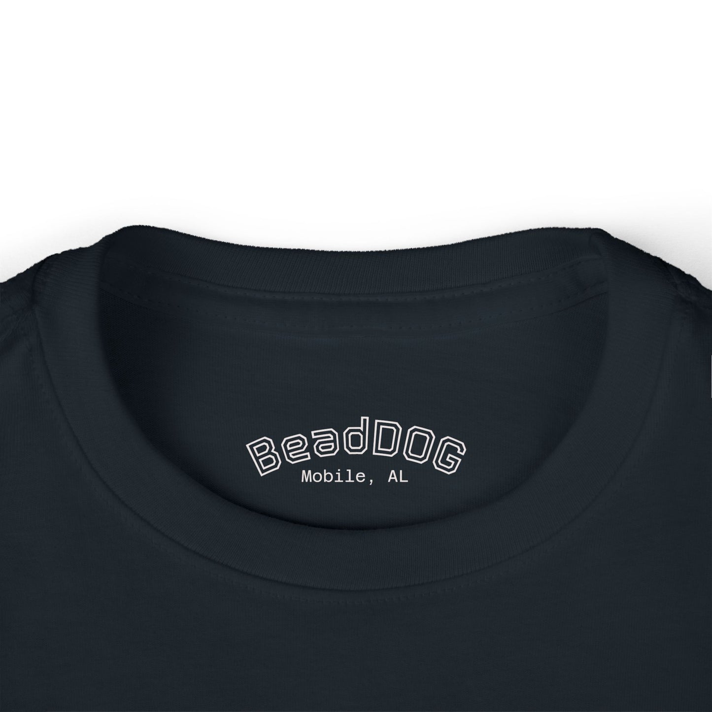 Mardi Gras BeadDog Toddler Long Sleeve Tee — Harlequin Graphic