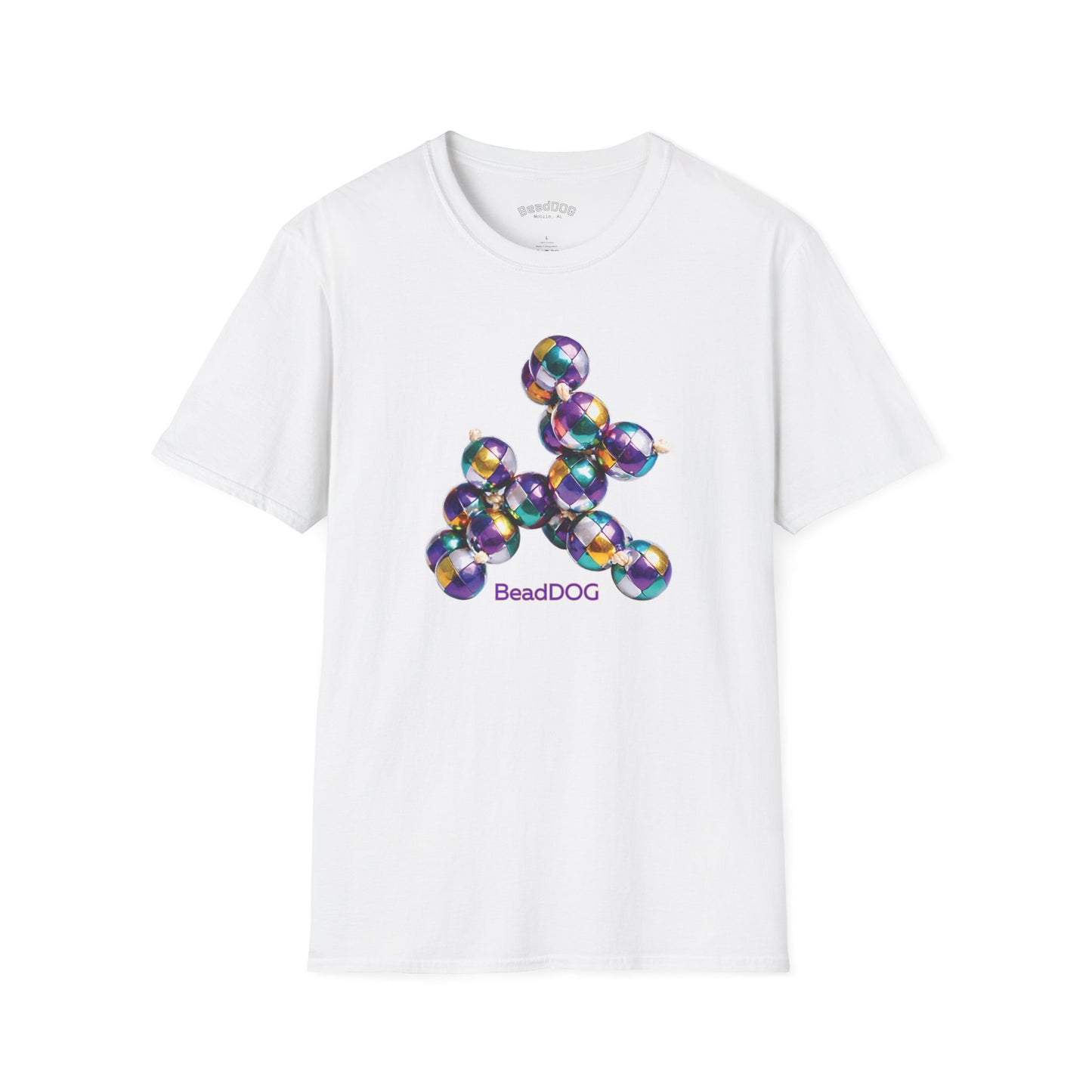 Bead Dog Graphic T-Shirt — Colorful BeadDog Art Tee