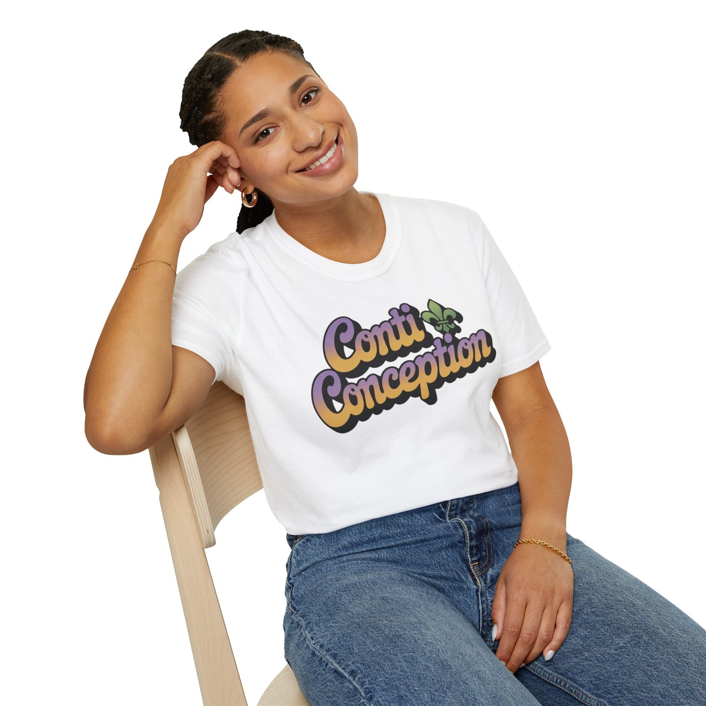 Conti & Conception graphic tee -- Party Corner