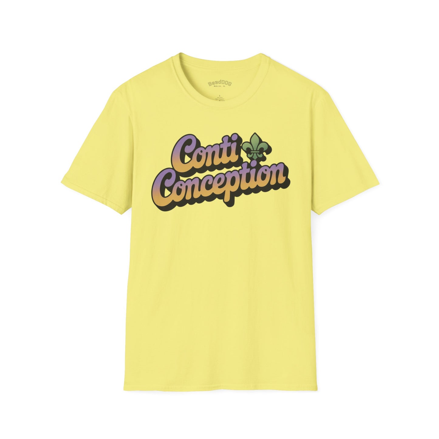 Conti & Conception graphic tee -- Party Corner