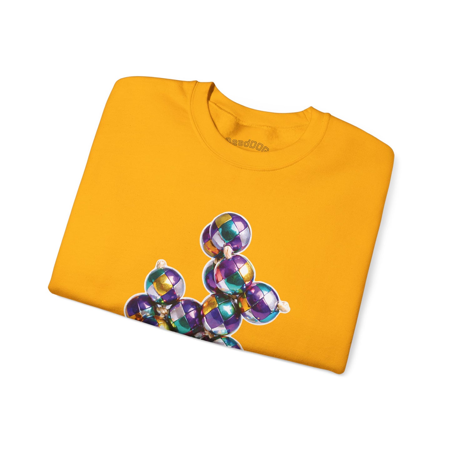 Mardi Gras Harlequin Bead Dog Sweatshirt
