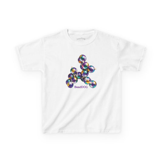 Kids Mardi Gras BeadDog Graphic Tee — Harlequin Youth T-Shirt