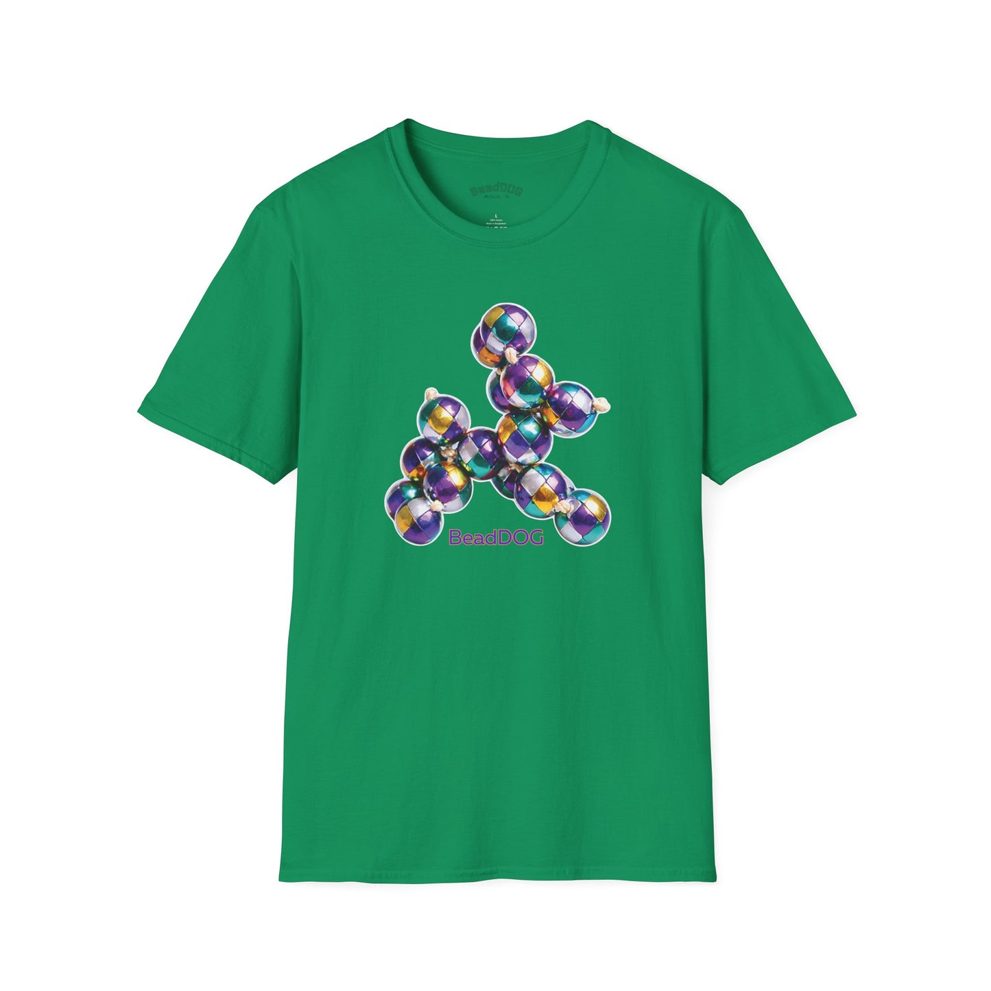 Bead Dog Graphic T-Shirt — Colorful BeadDog Art Tee