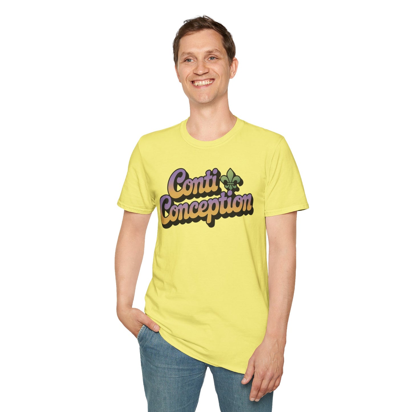 Conti & Conception graphic tee -- Party Corner